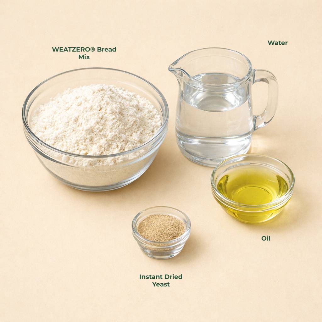WEATZERO® Gluten Free Bread this is all you need to make our great bread loaf